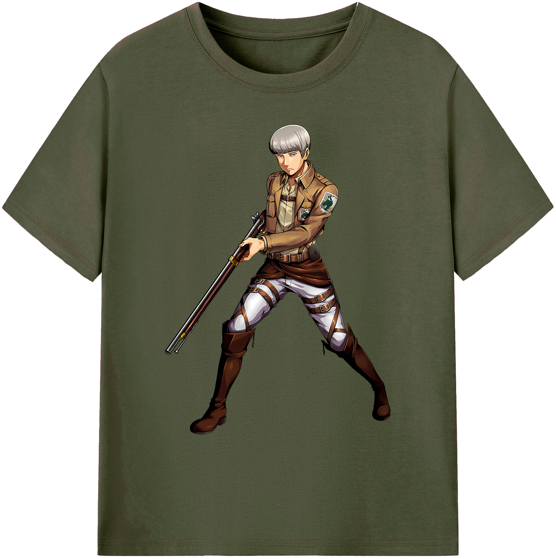 （画像用） 進撃の巨人 Attack on Titan 綿100％ メンズ半袖Tシャツ｜肌触りやわらか＆通気性